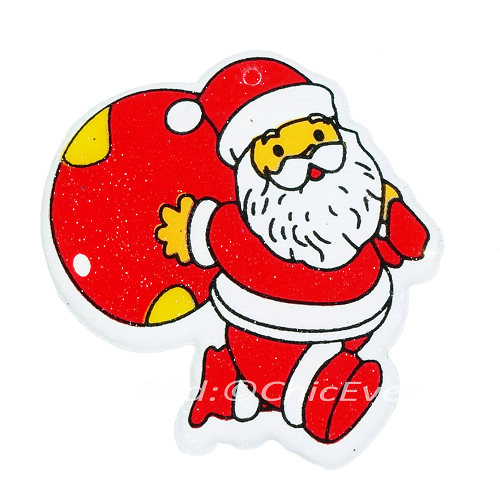 6x Anstecknadeln Broschen Nikolaus Weihnachtsmann Weihnachten rot weiss 4179